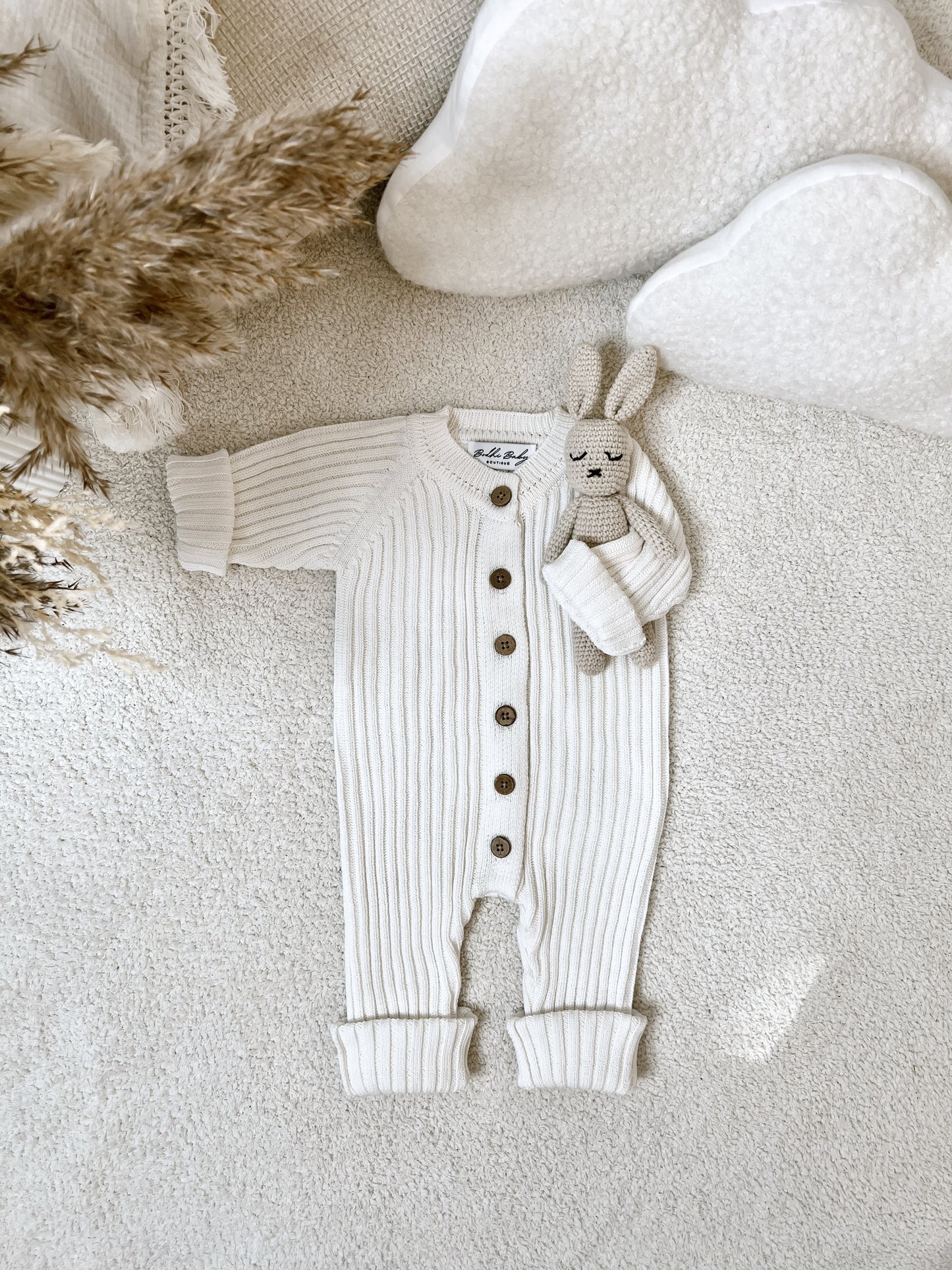 MILO SWEATER ONESIE // MILK